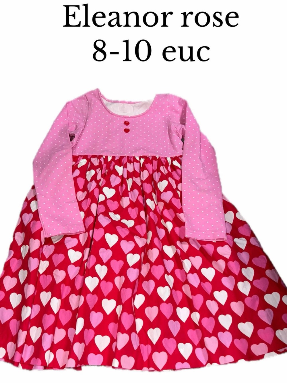 Eleanor rose 8/10 valentines heart dress
